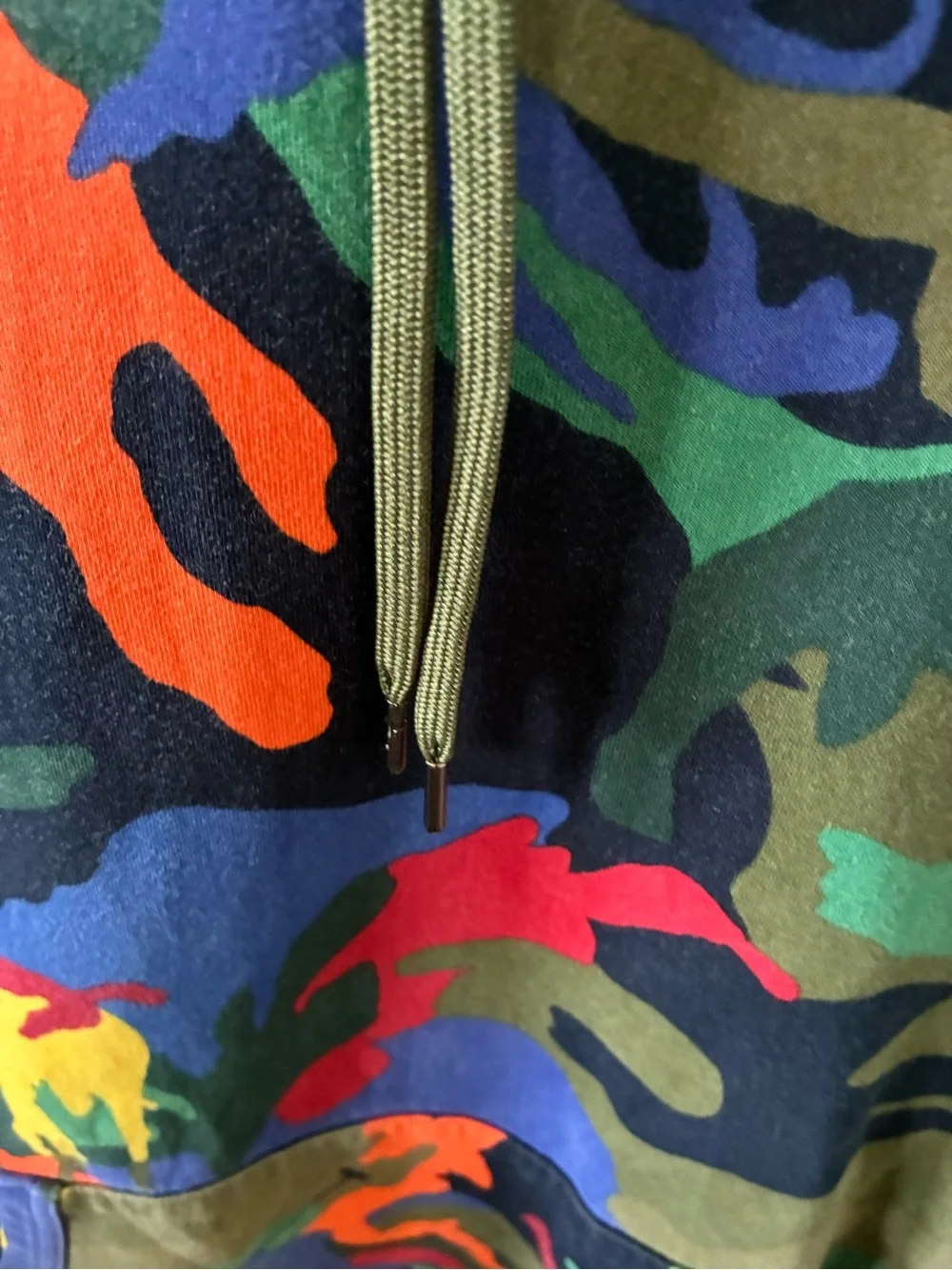 Polo Ralph Lauren Polo Player Camo Hoodie sz S euc